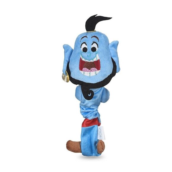 Disney 100 Aladdin Genie Plush Bungee Dog Toy with Squeaker, New Blue Pet Toy - Picture 1 of 7